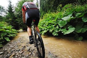 Mountainbike-Ansicht foto