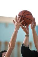 Ansicht Basketballspiel foto