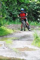 Mountainbike-Ansicht foto