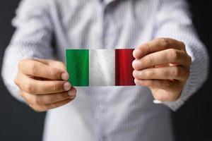 italienische offizielle Flagge. foto