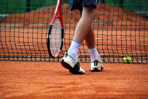 Blick auf den Tennisball foto