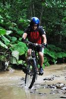 Mountainbike-Ansicht foto