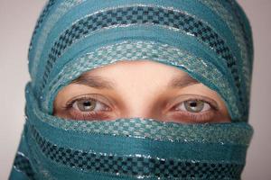 Europäische muslimische Frau foto