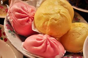 chinesischer Lauch gedämpftes Dessert, Nahaufnahme foto