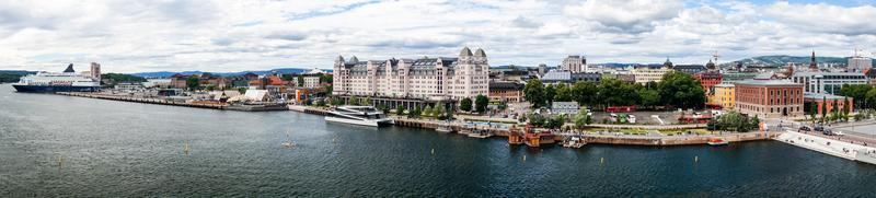 Oslo, die Hauptstadt Norwegens aus der Perspektive des Kreuzfahrtterminals foto