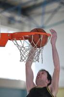 Ansicht Basketballspiel foto