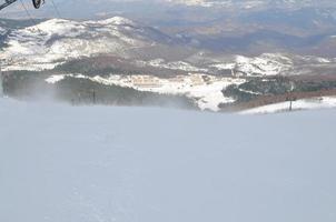 Blick auf die Winterlandschaft foto