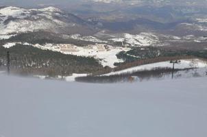 Blick auf die Winterlandschaft foto