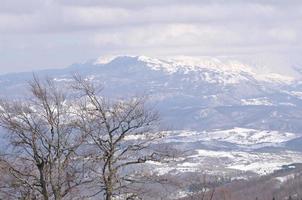 Blick auf die Winterlandschaft foto