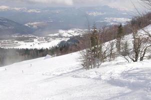 Blick auf die Winterlandschaft foto