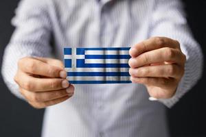 griechische offizielle Flagge. foto