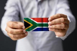 südafrikanische Flagge. foto