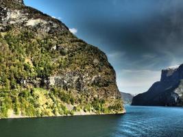 Kreuzfahrt in den Fjorden von Norwegen foto