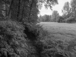 Wandern am Fluss in Westfalen foto