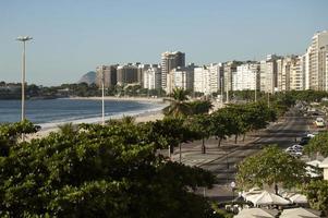 blick auf die copacabana am wasser in rio de janeiro während des tages foto