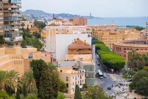 Blick über die Stadt Malaga foto