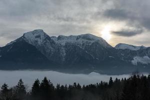 Berchtesgadener Land im Winter foto