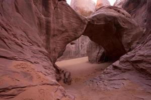 Sandune Arch im Arches National Park, in der Nähe von Moab, Utah foto