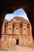 alter tempel in petra, jordan foto