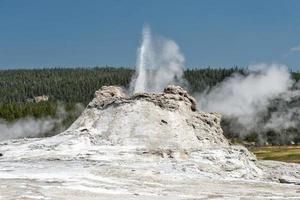 Aktiver Yellowstone-Geysir foto