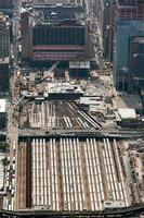 Luftaufnahme der New Yorker Penn Station foto