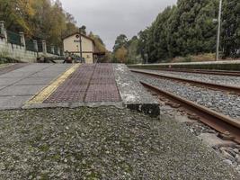 Bahnhof Pontedeume. Galicien, Spanien foto