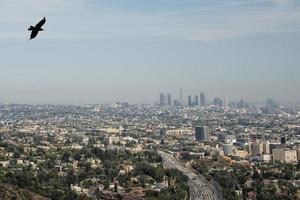 Blick auf Los Angeles vom Mulholland Drive foto