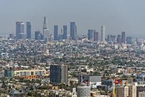 Blick auf Los Angeles vom Mulholland Drive foto