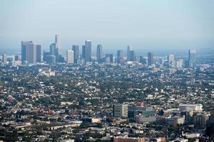 Blick auf Los Angeles vom Mulholland Drive foto