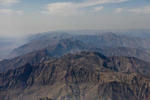 Arabische Halbinsel Oman Berge Luftpanorama foto