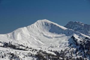 Dolomiten riesige Panoramablick im Winter foto