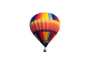 isolierter Heißluftballon foto