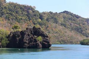 schönes meer und insel und strand in andaman foto