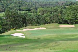 Landschaft des Golfplatzes foto