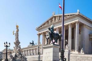 österreichisches Parlamentsgebäude in Wien foto