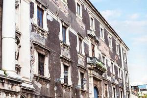 Stadthaus im Barockstil in der Stadt Catania foto