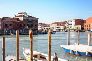 Wasserbushaltestelle Murano Museo Vaporetto in Venedig foto