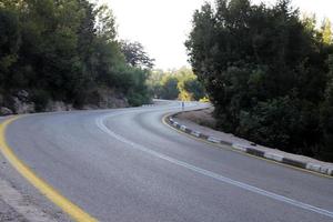 Autobahn in Israel von Norden nach Süden foto