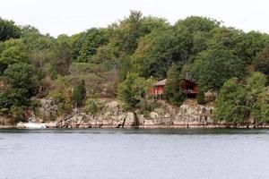 die tausend inseln sind ein archipel von inseln, die sich entlang der grenze zwischen kanada und den vereinigten staaten entlang der st. Lawrence Fluss. foto