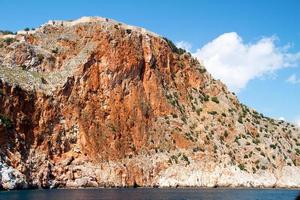 Felsen und Mittelmeer in der Türkei foto