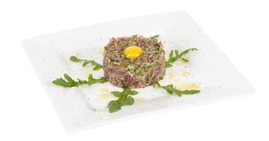 Steak Tartar mit Ei foto