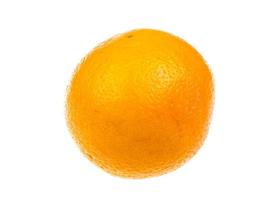 Reife Orange isoliert auf weißem Hintergrund foto