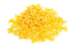 Farfalle-Nudeln, isoliert foto