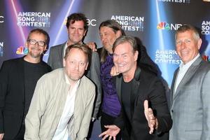 los angeles, 21. märz - anders lenhoff, martin osterdahl, peter settman, ola melzig, christer bjorkman, greg lipstone beim american song contest live show red carpet at universal back lot am 21. märz 2022 in los angeles, ca foto