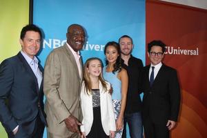 los angeles, 19. jan - kyle maclachlan, delroy lindo, johnny sequoyah, jamie chung, jake mclaughlin, jj abrams bei der nbc tca winter 2014 pressetour im langham Huntington hotel am 19. januar 2014 in pasadena, ca foto