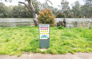 informationsregeln beschilderung am oddies creek park.albury, nsw. foto