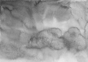 abstrakte Schwarz-Weiß-Aquarell-Hintergrundtextur, handbemalt. Aquarell monochrome Malerei Tapete. künstlerischer grauer hintergrund, flecken auf papier. foto