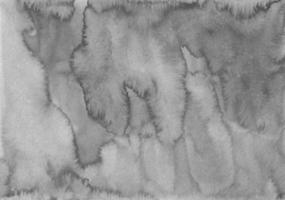 Aquarell graue flüssige Hintergrundtextur, handbemalt. künstlerischer Schwarz-Weiß-Hintergrund, Flecken auf Papier. Aquarell monochrome Malerei Tapete. foto