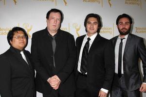 los angeles, 28. okt. – jimmy nguyen, des doyle, ryan patrick mcguffey, jason rose bei den showrunnern – die kunst, eine fernsehshow zu leiten, die im leonard h. Goldenson Theatre am 28. Oktober 2014 in North Hollywood, ca foto