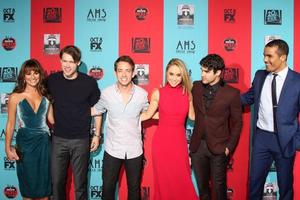 los angeles, oktober 5 - lea michele, chord overstreet, kevin mchale, becca tobin, darren criss, jacob artist at the american horror story - freak show premiere event at tcl chinese theater am 5. oktober 2014 in los angeles, ca foto